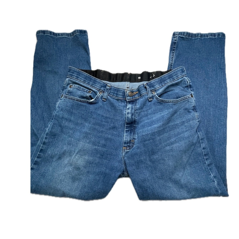Wrangler Jeans MENS 34x30 Blue Premium Quality Straight Leg Comfort Waistband